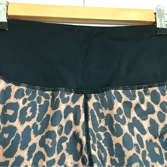 Veronica Beard x Bandier Rhonda Legging Size Small Leopard Print Neon Activewear - Picture 6 of 9